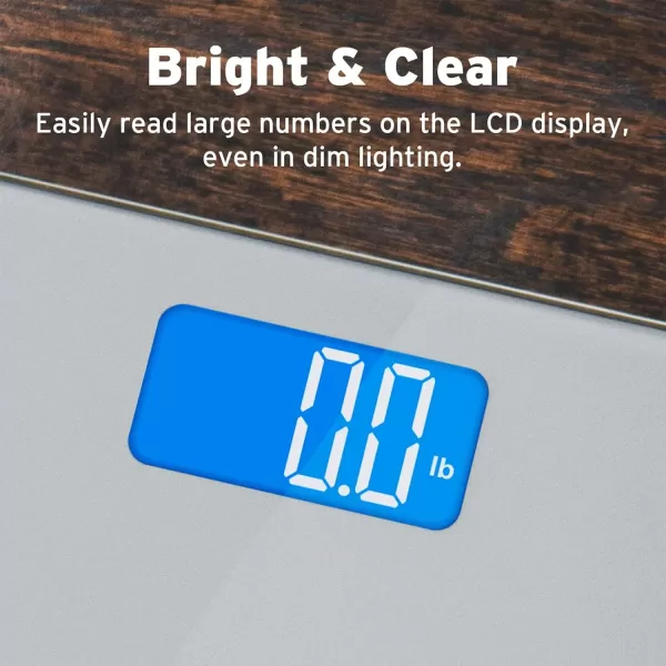 Etekcity Scale for Body Weight Digital Bathroom Weighing Machine for People Large and EasytoRead Backlight Display Accurate with High Precision Measurements Durable Tempered Glass 400 lbs