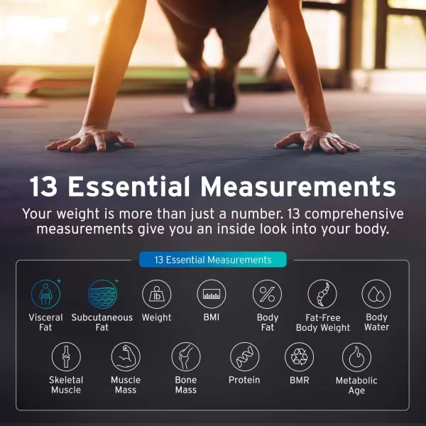 Etekcity Smart Scale for Body Weight and Fat Percentage Digital Bathroom Accurate Weighing Machine for Peoples BMI Muscle Bluetooth Electronic Body Composition Monitor Syncs with App 400lb WhiteClassicBlack