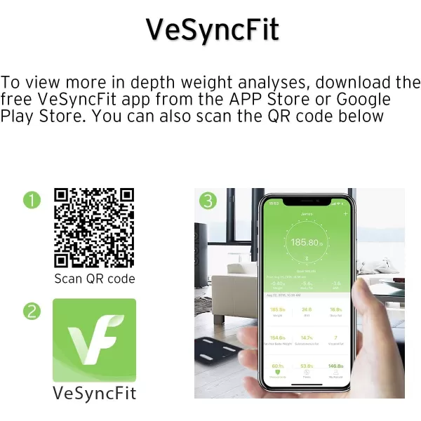 Etekcity Smart Scale for Body Weight and Fat Percentage Digital Bathroom Accurate Weighing Machine for Peoples BMI Muscle Bluetooth Electronic Body Composition Monitor Syncs with App 400lb WhiteClassicBlack