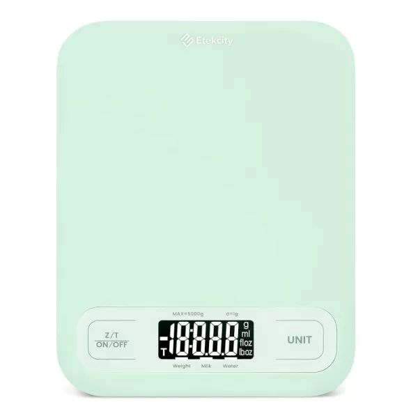 Etekcity Food Nutrition Kitchen Scale Digital Grams and Ounces for Weight Loss Baking Cooking Keto and Meal Prep Large 304 Stainless SteelLargeGreen
