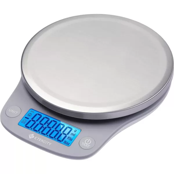 Etekcity Nutrition Smart Food Kitchen Scale Digital Ounces and Grams for Cooking Baking Meal Prep Dieting and Weight Loss 11 PoundsBluetooth 304 Stainless SteelStainless Steel