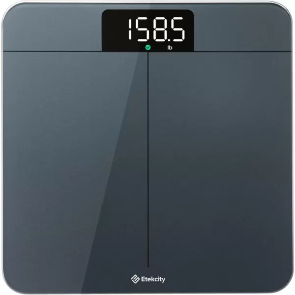 Etekcity Scale for Body Weight Digital Bathroom Scales for People Most Accurate to 005lb Bright LED Display ampamp Large Clear Numbers Upgraded Quality for the Elderly Safe Home Use 400 lbsGreyblue