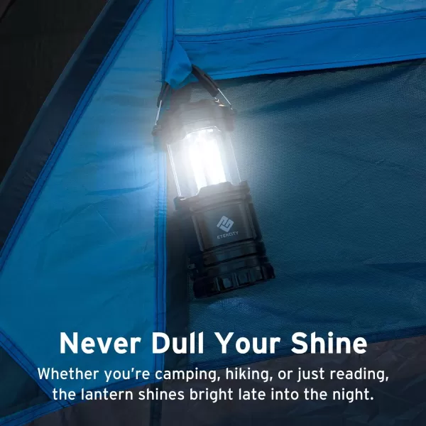 Etekcity LED Camping Lantern for Emergency Light Hurricane Supplies Lanterns for Survival Kits Power Outages  Battery Powered Operated Lanterns Lamp Camping Gear Accessories  2 Pack