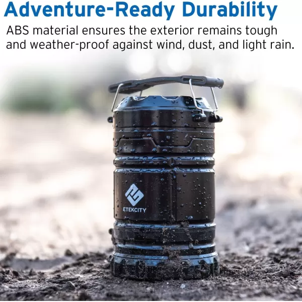 Etekcity LED Camping Lantern for Emergency Light Hurricane Supplies Lanterns for Survival Kits Power Outages  Battery Powered Operated Lanterns Lamp Camping Gear Accessories  2 Pack