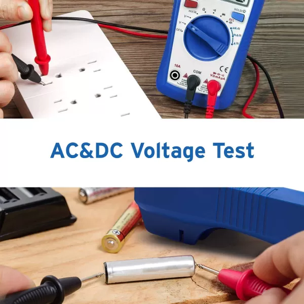 Etekcity Digital Clamp Meter Multimeter AC Current and ACDC Voltage Tester with Amp Volt Ohm Continuity Diode and Resistance Test AutoRanging Red MSRC600Blue