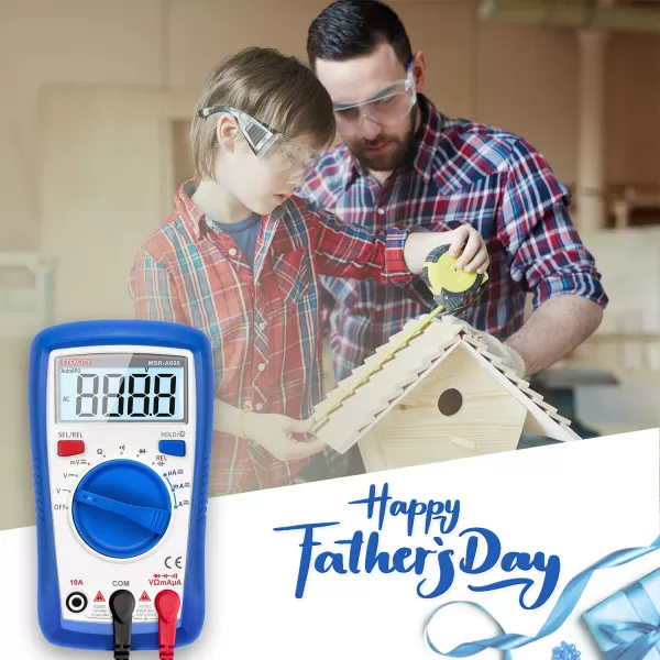 Etekcity Digital Clamp Meter Multimeter AC Current and ACDC Voltage Tester with Amp Volt Ohm Continuity Diode and Resistance Test AutoRanging Red MSRC600Blue