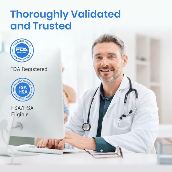 Etekcity Smart High Blood Pressure Monitor for Home Use FSA HSA Store Eligible Items Cuff for Standard to Large Arms Accurate Bluetooth BP Machine with Data Storage Home Medical Diagnostic Kit