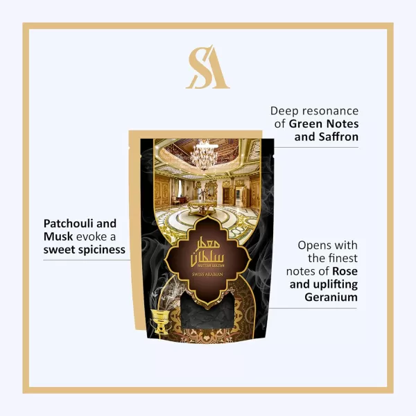 SWISS ARABIAN Oud Muattar Sultan  Luxury Products from Dubai  Lasting and Addictive Home Fragrance Incense  Give Your Home A Seductive Signature Aroma  The Luxurious Scent of Arabia  88 Oz123 Ounce