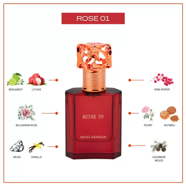 Swiss Arabian Amber 07  Luxury Products From Dubai  Long Lasting Addictive Personal EDP Spray Fragrance  Seductive Signature Aroma  17 OzRose 01