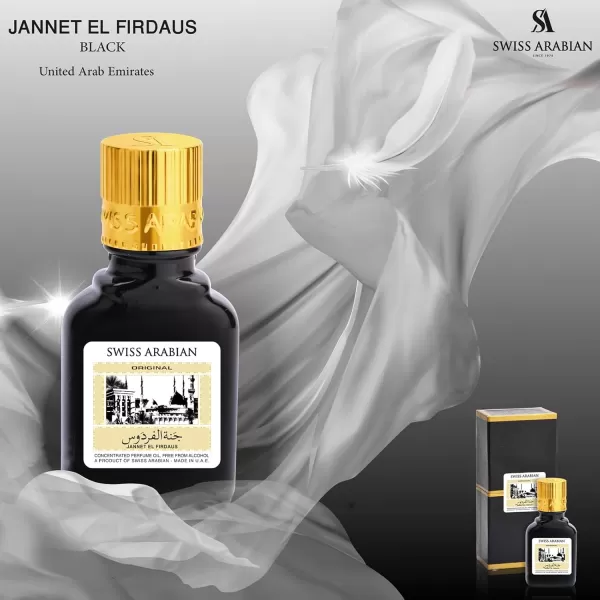 Swiss Arabian Jannet EL Firdaus Red  Luxury Products From Dubai  Long Lasting Perfume Oil for Unisex  Blend of Basil Bergamot Jasmine and Musk  Perfect for Date Night or Evening Out  03 oz03 Fl Oz Pack of 1