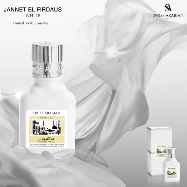 Swiss Arabian Jannet EL Firdaus Red  Luxury Products From Dubai  Long Lasting Perfume Oil for Unisex  Blend of Basil Bergamot Jasmine and Musk  Perfect for Date Night or Evening Out  03 oz03 Fl Oz Pack of 1