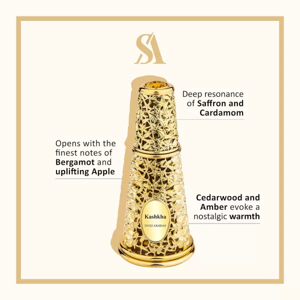 Swiss Arabian Kashkha  Luxury Products From Dubai  Long Lasting Addictive Personal EDP Spray Fragrance  Seductive Signature Aroma  17 Oz