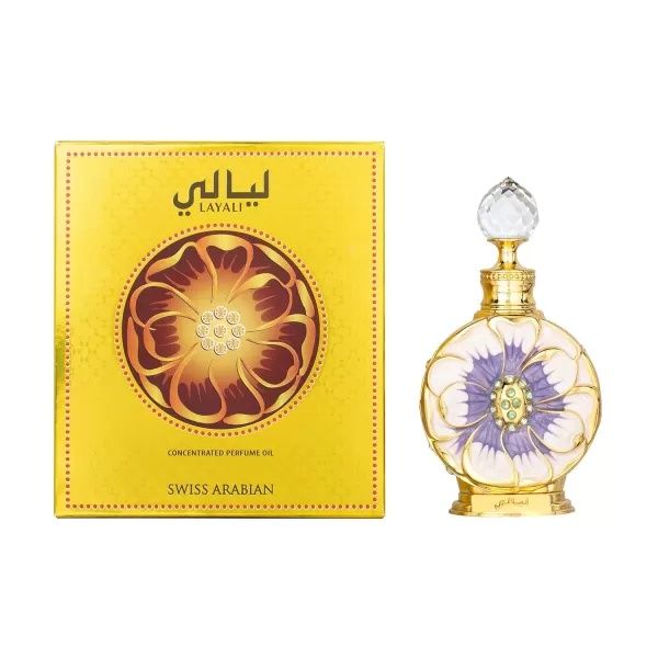 Swiss Arabian Layali  Luxury Products From Dubai  Long Lasting And Addictive Personal Perfume Oil Fragrance  A Seductive Signature Aroma  05 OzLayali