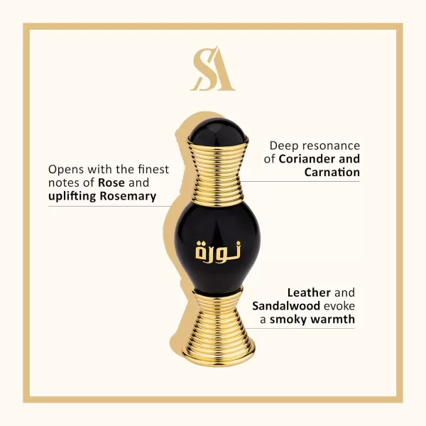 Swiss Arabian Noora  Luxury Products From Dubai  Long Lasting And Addictive Personal Perfume Oil Fragrance  A Seductive Signature Aroma  06 OzNoora Onyx