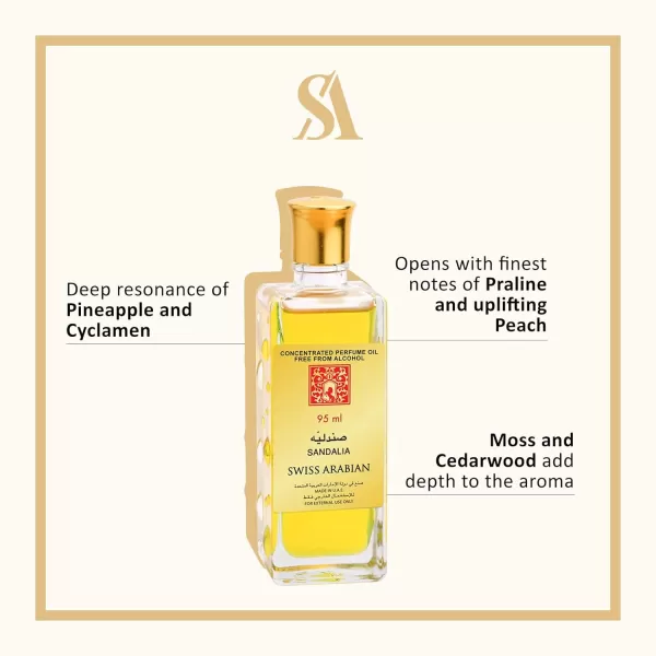 Swiss Arabian Sandalia  Luxury Products from Dubai  Long Lasting Personal Perfume Oil  A Seductive Exceptionally Made Signature Fragrance  The Luxurious Scent of Arabia  32 oz