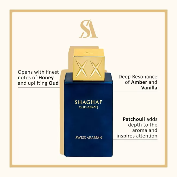 Swiss Arabian Shaghaf for Women  25 oz EDP SprayShaghaf Oud Azraq