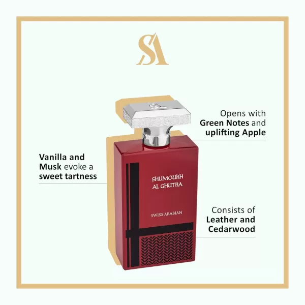 Swiss Arabian Shumoukh Al Ghutra  Luxury Products From Dubai  Long Lasting Personal EDP Spray Fragrance  A Seductive Signature Aroma  34 OzShumoukh Al Ghutra