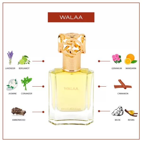 Swiss Arabian Walaa  Luxury Products From Dubai  Long Lasting Addictive Personal EDP Spray Fragrance  Seductive Signature Aroma  17 Oz