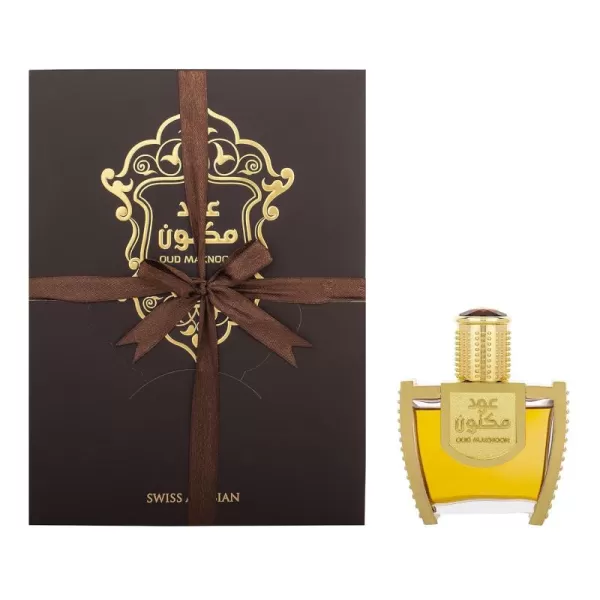 Swiss Arabian Oud Maknoon  Luxury Products From Dubai  Long Lasting Addictive Personal EDP Spray Fragrance  Seductive Signature Aroma  15 Oz