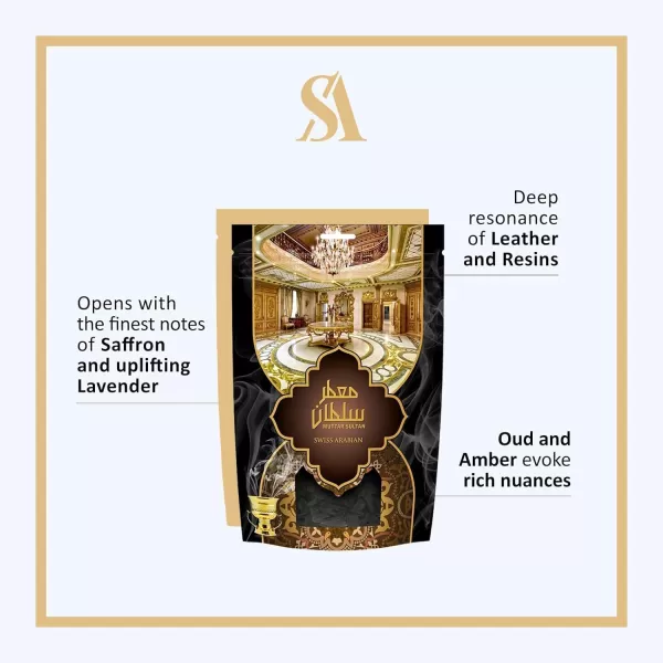 SWISS ARABIAN Muattar Sultan  Luxury Products from Dubai  Lasting and Addictive Home Fragrance Bakhoor Incense  Give Your Home A Seductive Signature Aroma  The Luxurious Scent of Arabia  88 Oz