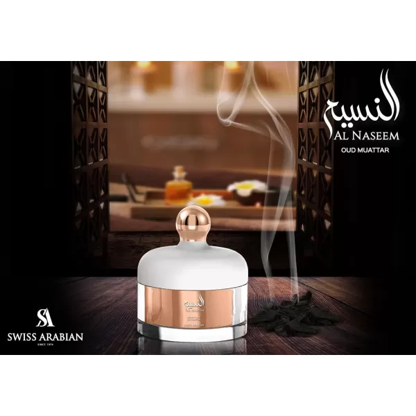 Swiss Arabian Oud Muattar Al Naseem  Luxury Products from Dubai  Lasting Addictive Home Fragrance Incense  Give Your Home a Seductive Signature Aroma  Luxurious Scent of Arabia  17 oz Muattar