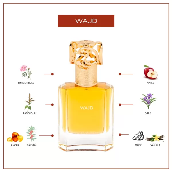 Swiss Arabian Wajd  Luxury Products From Dubai  Long Lasting Addictive Personal EDP Spray Fragrance  Seductive Signature Aroma  17 Oz