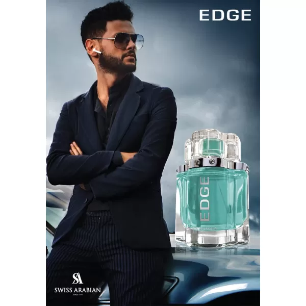 Swiss Arabian EDGE  Luxury Products From Dubai  Long Lasting and Addictive Personal EDP Spray Fragrance  The Luxurious Scent of Arabia  34 ozCedar