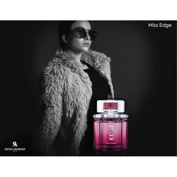 Swiss Arabian Miss EDGE  Luxury Products From Dubai  Long Lasting Addictive Personal EDP Spray Fragrance  Seductive Signature Aroma  34 Oz