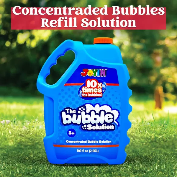 JOYIN 100 Oz Concentrated Bubble Solution up to 8 Gallon for Large Party in Summer Celebrations Party Favor Bubble Summer Toy Classroom Prizes Easter BlueBlue
