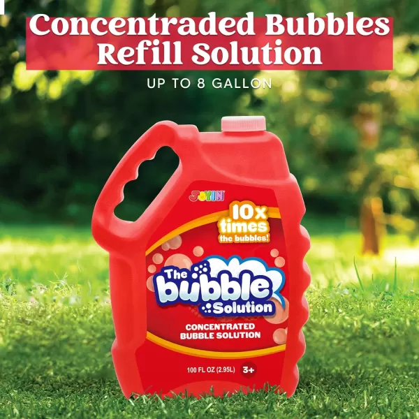 JOYIN 100 Oz Concentrated Bubble Solution up to 8 Gallon for Large Party in Summer Celebrations Party Favor Bubble Summer Toy Classroom Prizes Easter BlueRed