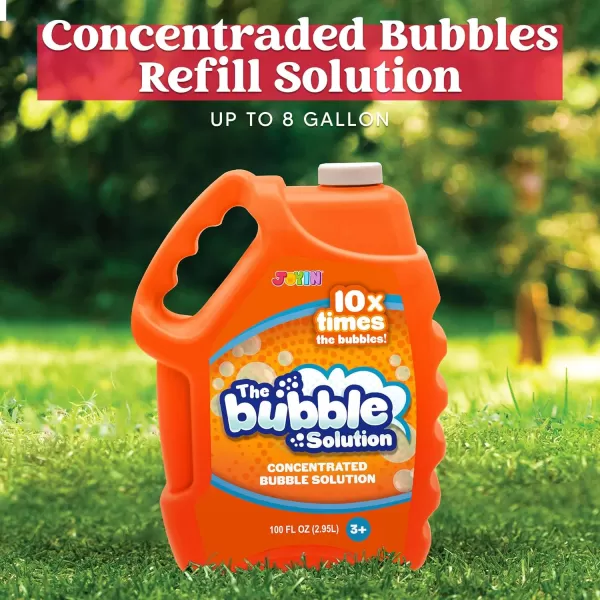 JOYIN 100 Oz Concentrated Bubble Solution up to 8 Gallon for Large Party in Summer Celebrations Party Favor Bubble Summer Toy Classroom Prizes Easter BlueOrange