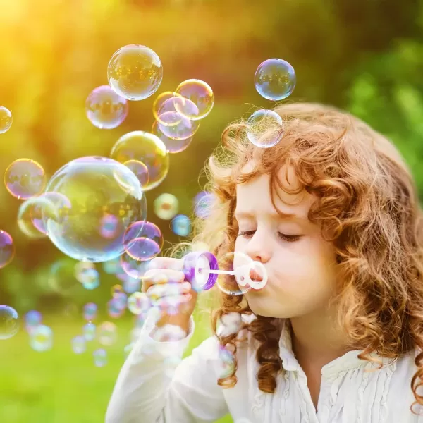 JOYIN 100 Oz Concentrated Bubble Solution up to 8 Gallon for Large Party in Summer Celebrations Party Favor Bubble Summer Toy Classroom Prizes Easter BlueGreen