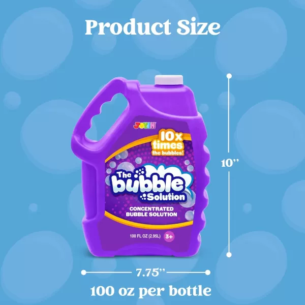 JOYIN 100 Oz Concentrated Bubble Solution up to 8 Gallon for Large Party in Summer Celebrations Party Favor Bubble Summer Toy Classroom Prizes Easter BluePurple