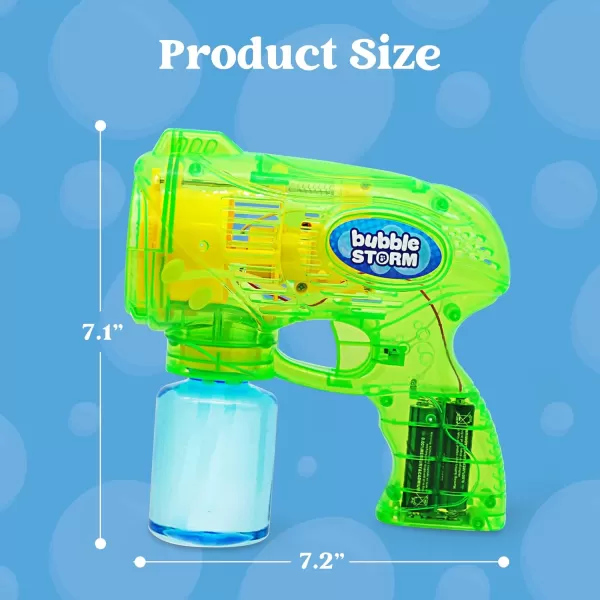 JOYIN 2 Bubble Guns with 2 Bottles Bubble Refill Solution Bubble Machine Gun for Kids Toddlers Bubble Blaster Party Favors Summer Outdoors Activity Wedding Easter Birthday GiftGreenblue