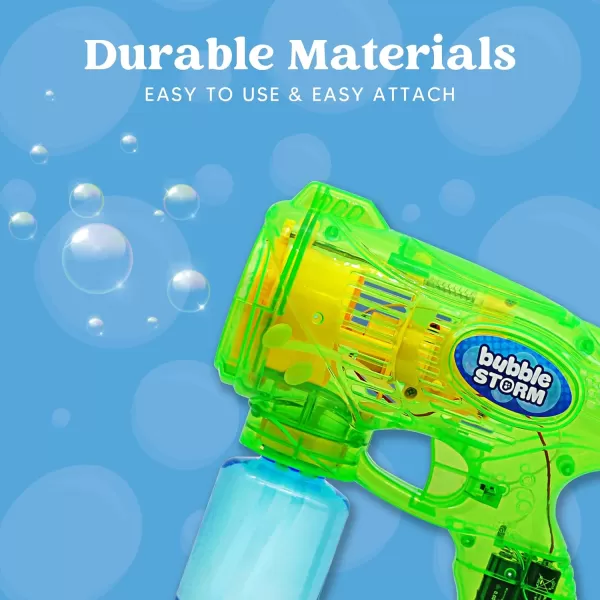 JOYIN 2 Bubble Guns with 2 Bottles Bubble Refill Solution Bubble Machine Gun for Kids Toddlers Bubble Blaster Party Favors Summer Outdoors Activity Wedding Easter Birthday GiftGreenblue