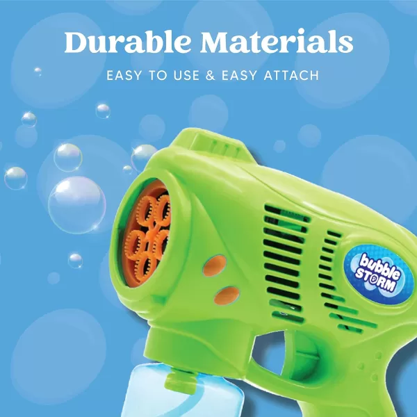 JOYIN 2 Bubble Guns with 2 Bottles Bubble Refill Solution Bubble Machine Gun for Kids Toddlers Bubble Blaster Party Favors Summer Outdoors Activity Wedding Easter Birthday GiftBluegreen