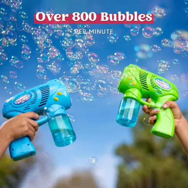 JOYIN 3 Packs Bubble Guns with Rich Bubbles Automatic Bubble Maker Blower Machine with 3 Bubble Solutions for Kids Bubble Party Favors Summer Toy Birthday Outdoor ampamp Indoor Activity EasterSolid