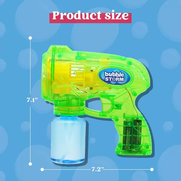JOYIN 3 Packs Bubble Guns with Rich Bubbles Automatic Bubble Maker Blower Machine with 3 Bubble Solutions for Kids Bubble Party Favors Summer Toy Birthday Outdoor ampamp Indoor Activity EasterTransparent