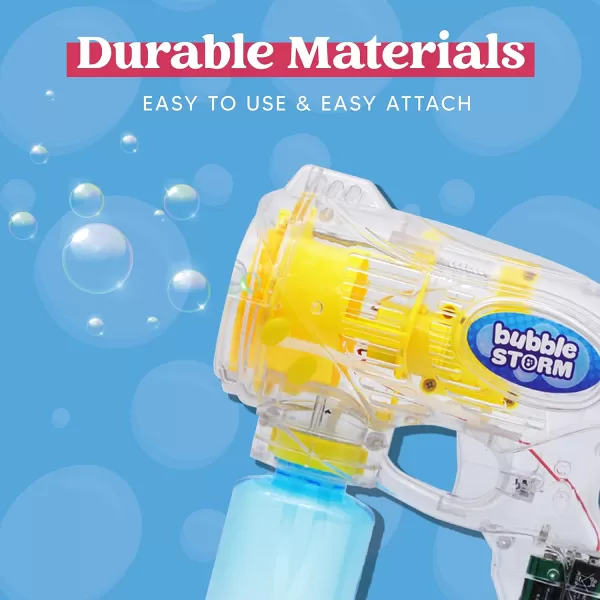 JOYIN 3 Packs Bubble Guns with Rich Bubbles Automatic Bubble Maker Blower Machine with 3 Bubble Solutions for Kids Bubble Party Favors Summer Toy Birthday Outdoor ampamp Indoor Activity EasterTransparent