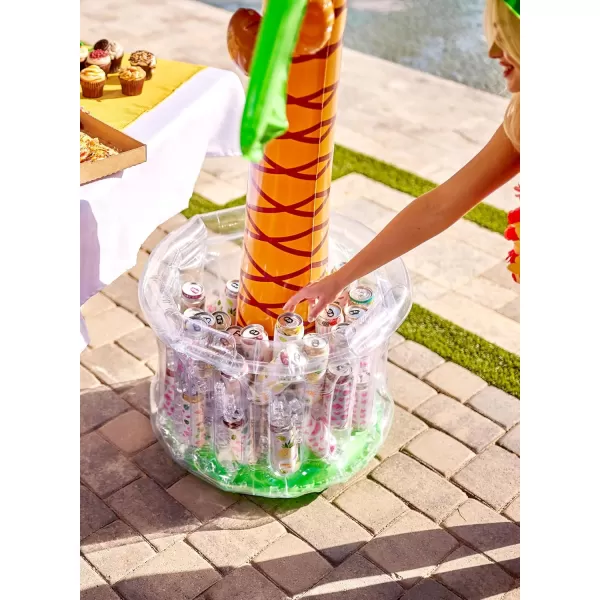 JOYIN 60quot Inflatable Palm Tree Cooler Beach Theme Party Decor Pool Party Decorations Luau Hawaiian Birthday Party Supplies Ocean Jungle Tropical Themed Party Decoration Summer Outdoor Drink Cooler