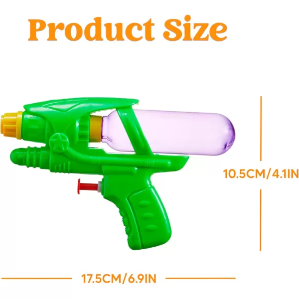 Sloosh 6Pcs Water Guns for Kids Squirt Guns Water Blaster Pool Toys for Boys Girls Summer Gifts for Party Favors Outdoor Water Fighting Toys