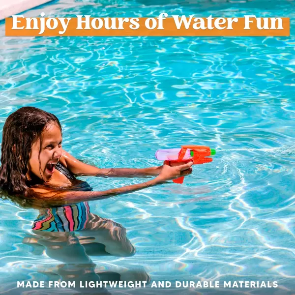 Sloosh 6Pcs Water Guns for Kids Squirt Guns Water Blaster Pool Toys for Boys Girls Summer Gifts for Party Favors Outdoor Water Fighting Toys