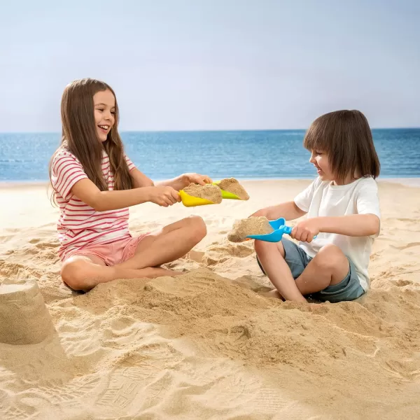 Sloosh Beach Sand Shovels for Kids  4 Packs Shovels Colorful Scoops Travel Sand Toys for Toddlers Kids Outdoor Digging Play Heavy Duty Plastic Garden Planting Shovels Spades Sets Sandbox Toys