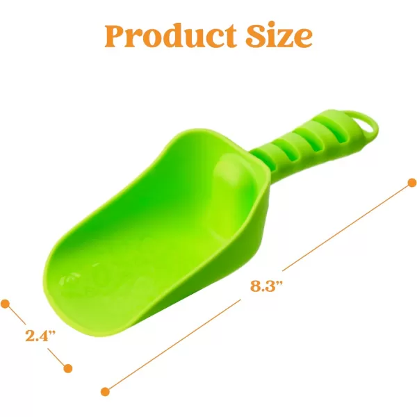 Sloosh Beach Sand Shovels for Kids  4 Packs Shovels Colorful Scoops Travel Sand Toys for Toddlers Kids Outdoor Digging Play Heavy Duty Plastic Garden Planting Shovels Spades Sets Sandbox Toys