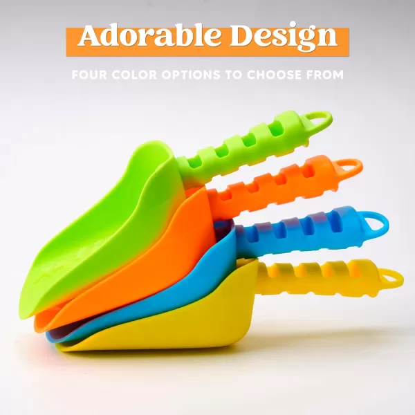 Sloosh Beach Sand Shovels for Kids  4 Packs Shovels Colorful Scoops Travel Sand Toys for Toddlers Kids Outdoor Digging Play Heavy Duty Plastic Garden Planting Shovels Spades Sets Sandbox Toys