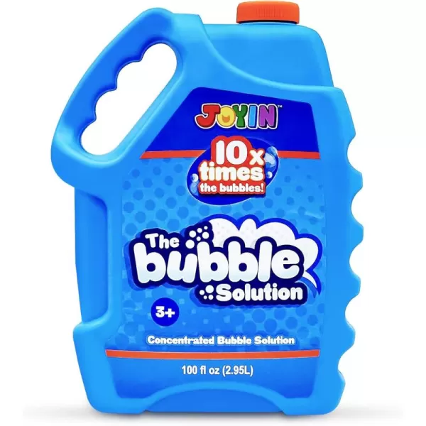 JOYIN 100 Oz Concentrated Bubble Solution up to 8 Gallon for Large Party in Summer Celebrations Party Favor Bubble Summer Toy Classroom Prizes Easter BlueBlue