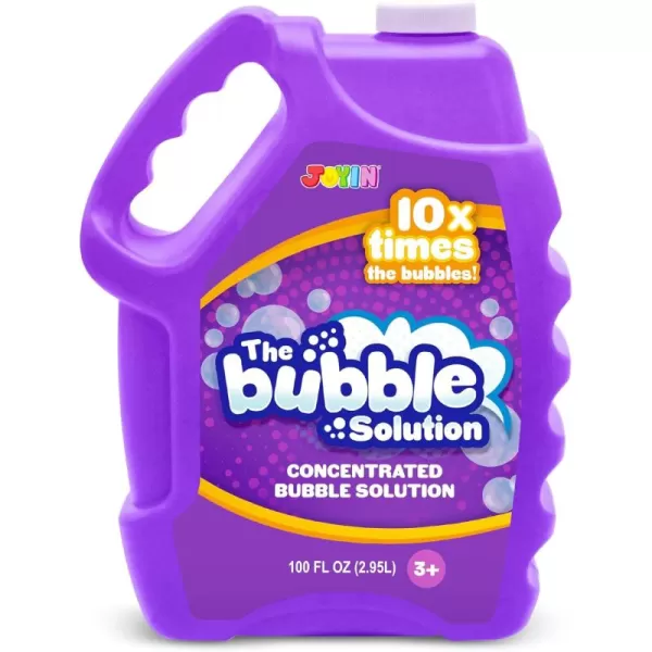 JOYIN 100 Oz Concentrated Bubble Solution up to 8 Gallon for Large Party in Summer Celebrations Party Favor Bubble Summer Toy Classroom Prizes Easter BluePurple