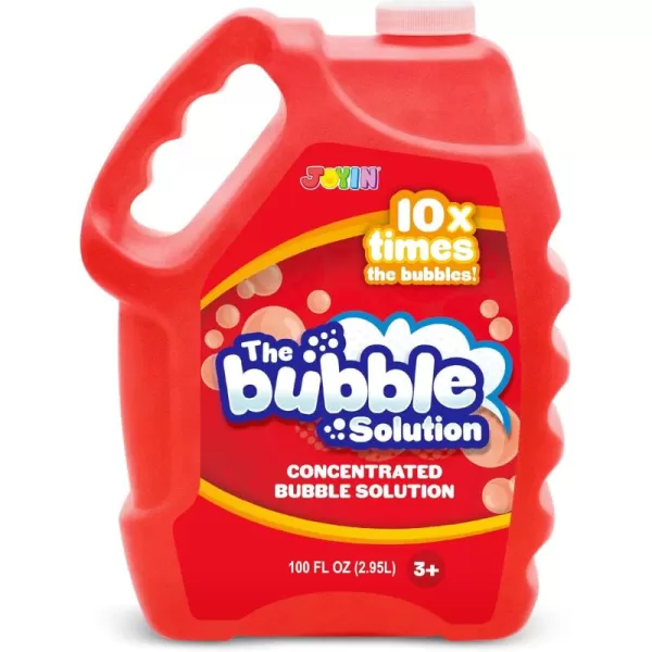 JOYIN 100 Oz Concentrated Bubble Solution up to 8 Gallon for Large Party in Summer Celebrations Party Favor Bubble Summer Toy Classroom Prizes Easter BlueRed