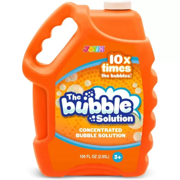 JOYIN 100 Oz Concentrated Bubble Solution up to 8 Gallon for Large Party in Summer Celebrations Party Favor Bubble Summer Toy Classroom Prizes Easter BlueOrange
