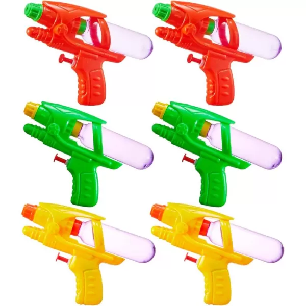 Sloosh 6Pcs Water Guns for Kids Squirt Guns Water Blaster Pool Toys for Boys Girls Summer Gifts for Party Favors Outdoor Water Fighting Toys